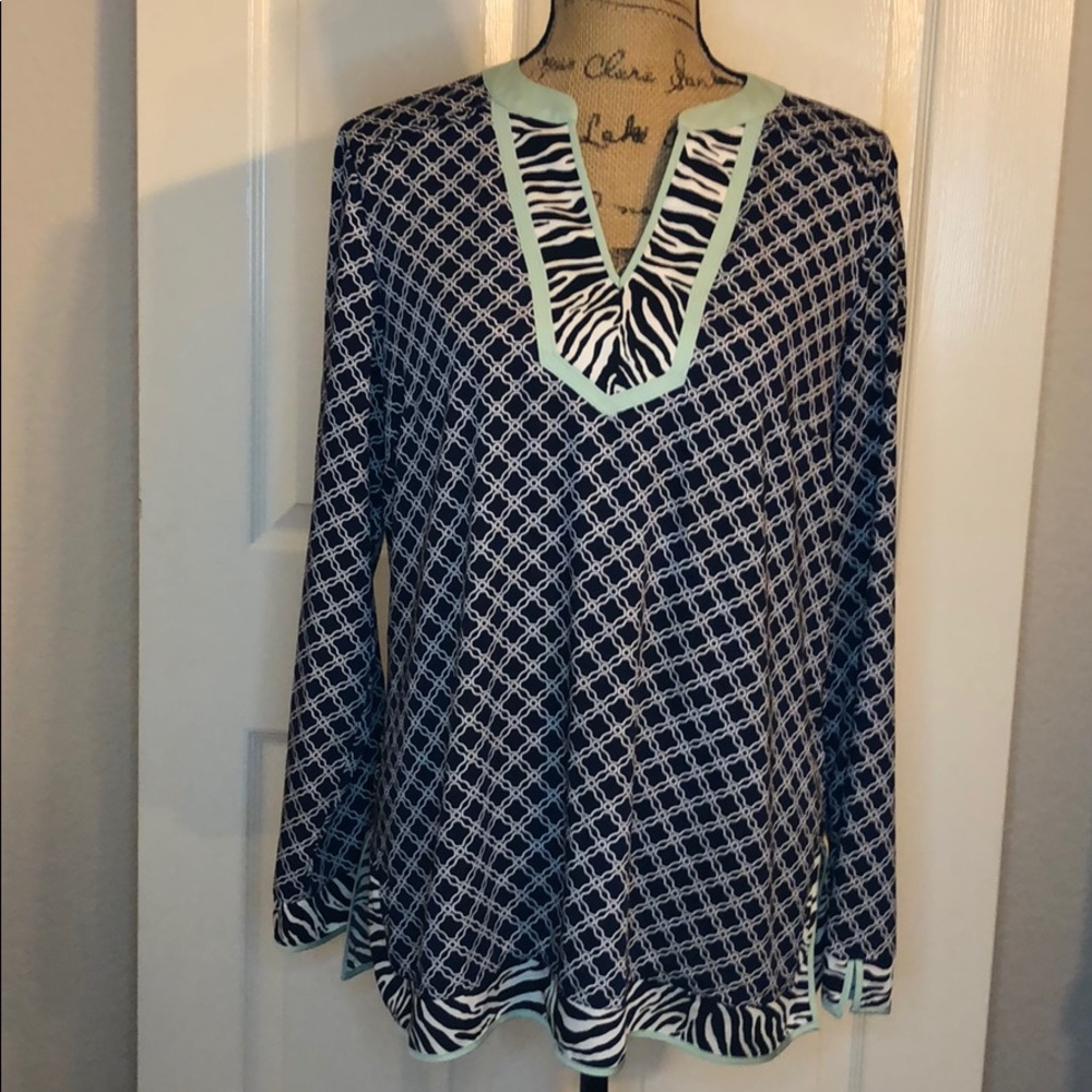 Dana Buchman long sleeve tunic SZ 14